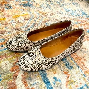 Madewell Adelle Ballet Flats in Spot Dot Calf Hair